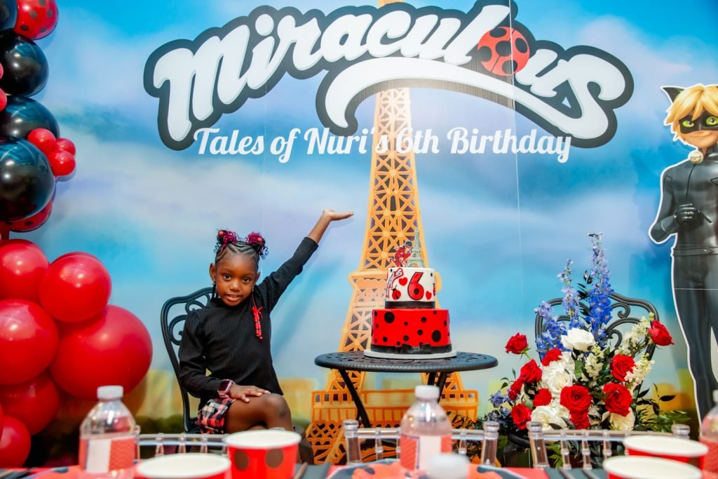 Kids party planner in Atlanta, GA designs Miraculous ladybug & cat noir birthday party