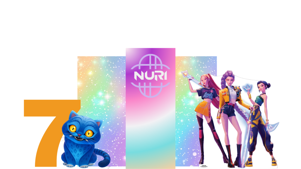 Custom designed K-Pop Demon Hunters birthday party backdrop mockup by Davis Signature Events & Design.